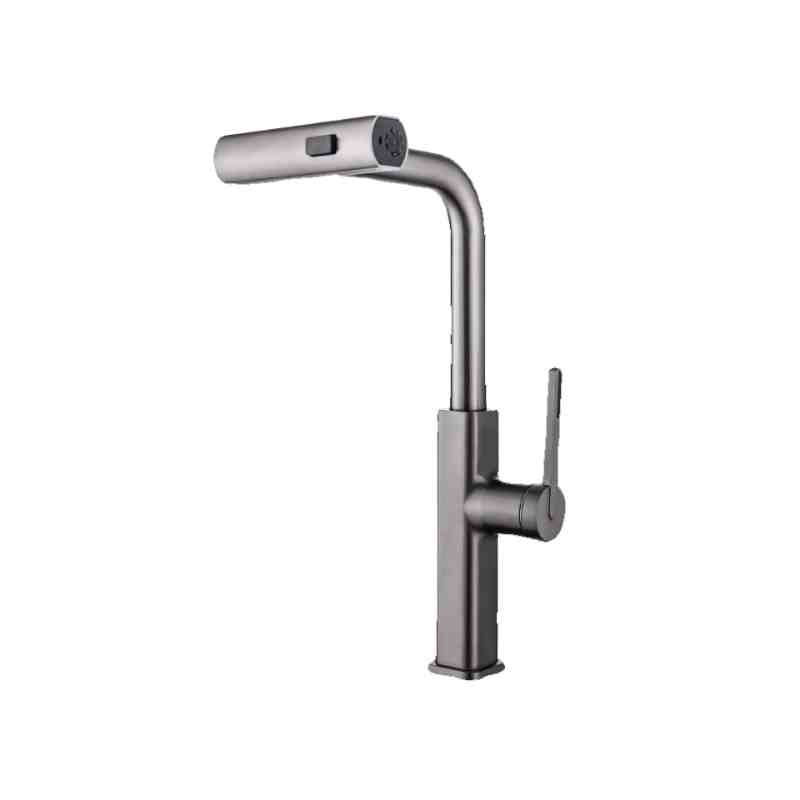 Top Sellers Waterfall Kitchen Faucet With Pull Down Sprayer Sink Faucets Single Handle Mixer Tap