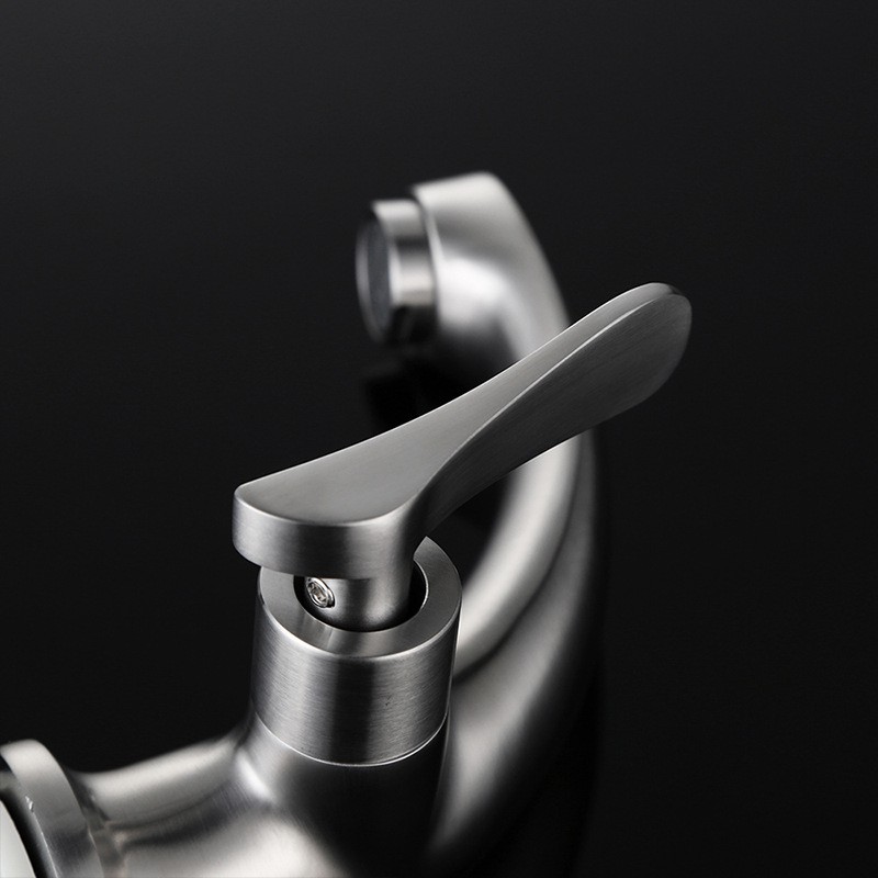 Crescent Moon Single Hole Bathroom Faucet