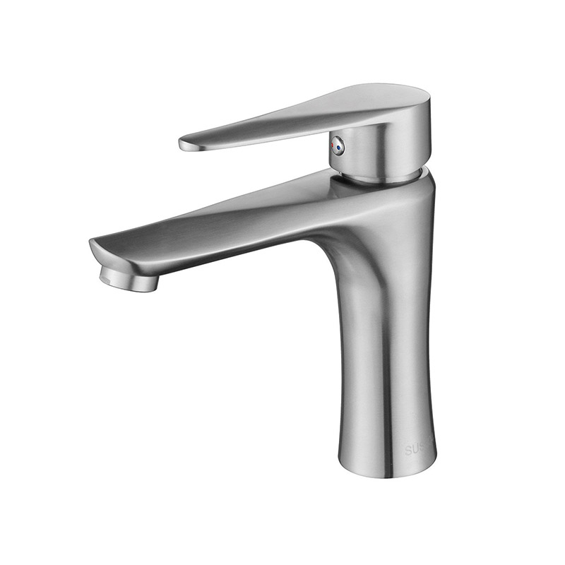 Hot and Cold Stainless Steel Single Lever Mixer Tap