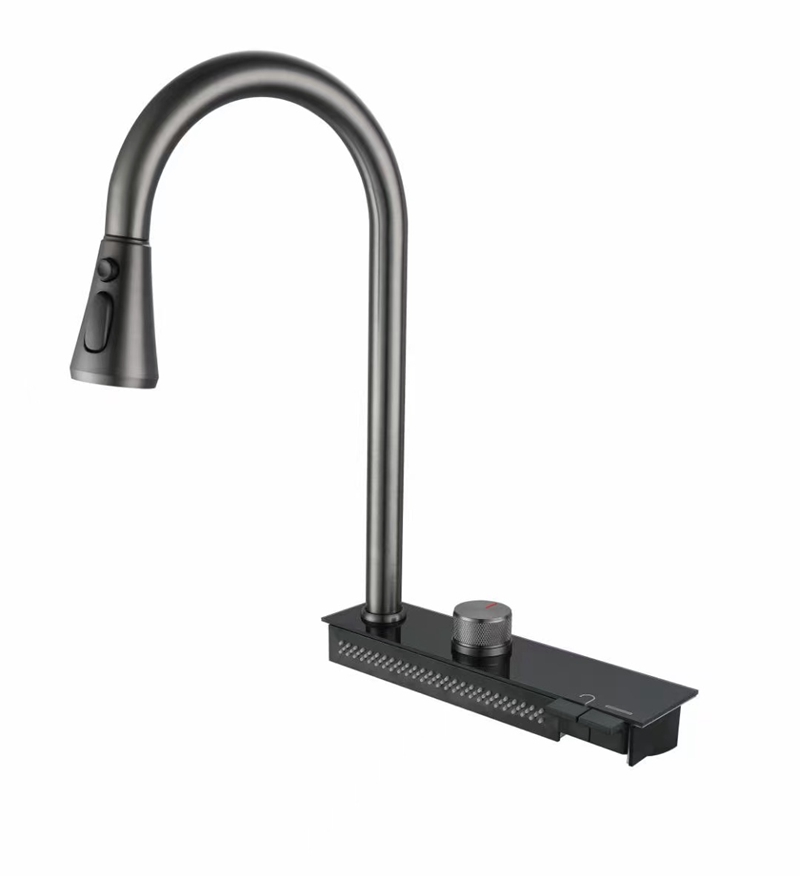 Single Bowl Digital Waterfall Kitchen Sink