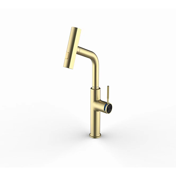 Golden Pull-Out Kitchen Flying Rain Faucet