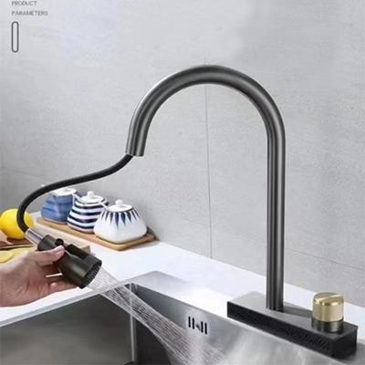 Counter Single Hole Waterfall Faucet Faucet