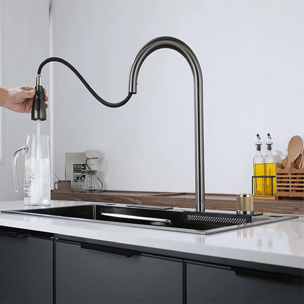 Undercounter Digital Waterfall Kitchen Sink