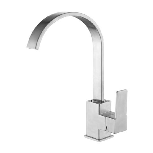 Square Stainless Steel 360 Rotate Swivel Kitchen Faucet