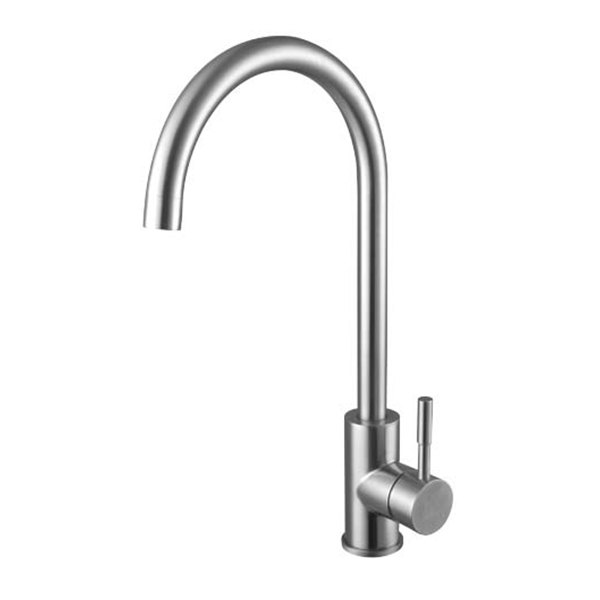 Single Hole Single-Handle Kitchen Faucet in Brushed Nickel