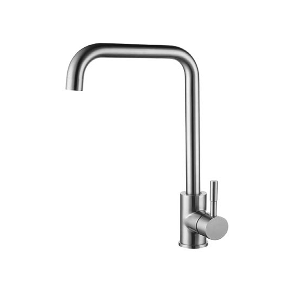 Brush Nickel Single Hole High-Arc Kitchen Faucet