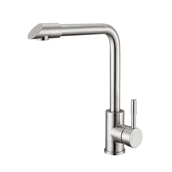 Modern Brushed Nickel Kitchen Sink Faucet with Flexible Spout