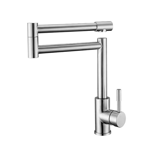 Deck Mounted Handle Folding Kitchen Mixer Faucet