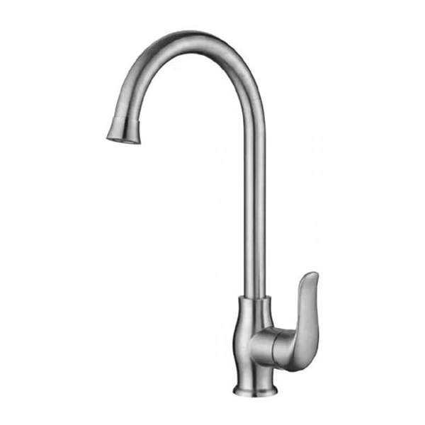 SUS304 Stainless Steel Rotary Brushed Kitchen Faucet