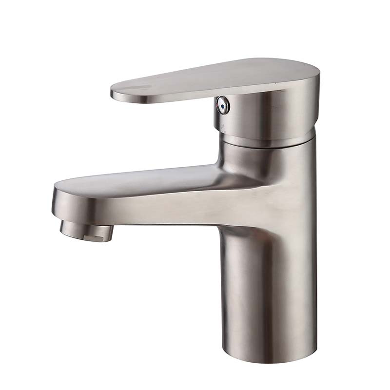 single lever deck mounted wash hand basin mixer