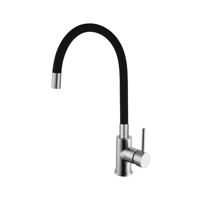 flexible black pull down kitchen faucet