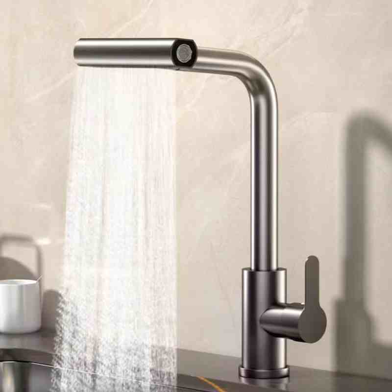 304 stainless steel hot and cold rotating kitchen waterfall faucet